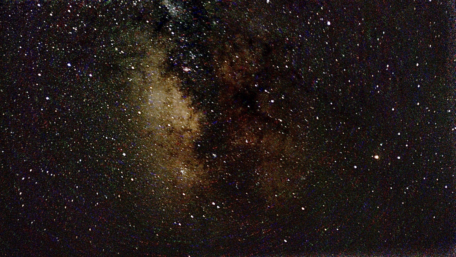 A wide field of stars in the night sky
